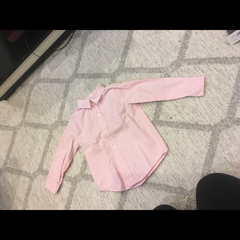 Pink button down dress shirt